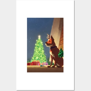 Westie Christmas Tree Dog Posters and Art